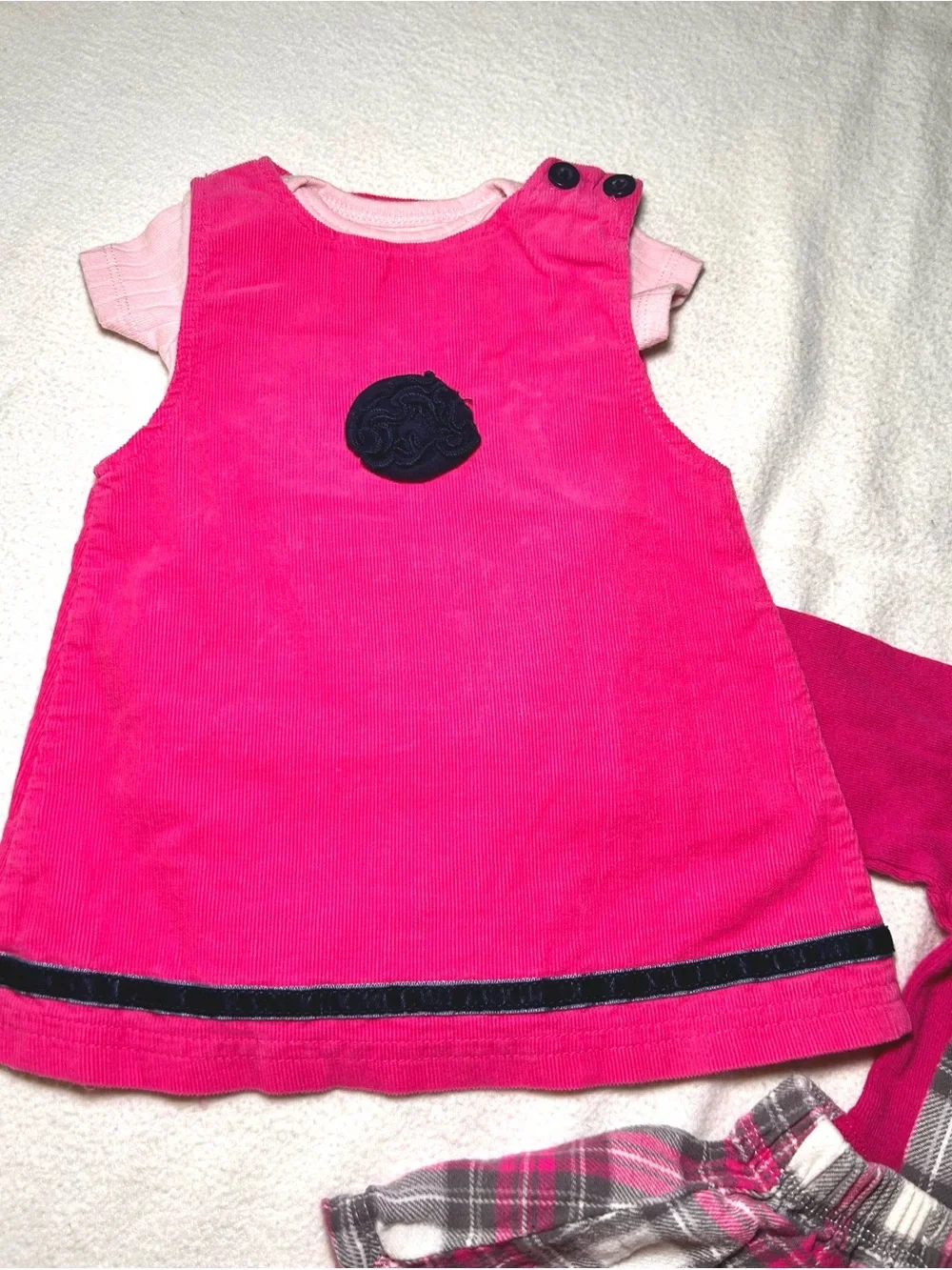 Baby Girls Pink Bundle - Dresses & Knit Hat 0-3 Months